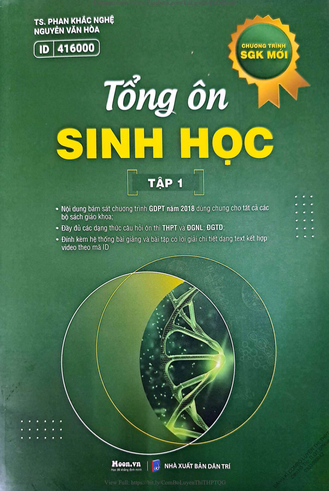 ảnh bìa sách tổng ôn sinh học 